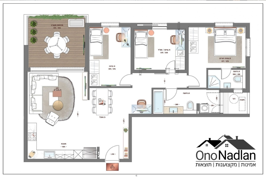 דירת ארבעה חדרים למכירה בקרית אונו